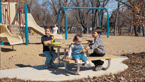 Pint-sized picnic tables cater to tiny tots