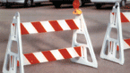 Heavy-duty frames bolster portable traffic barricades
