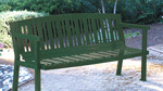 Adorn parks or streets with a steel bench