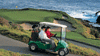 Zip around golf courses in a gas- or electric-powered car