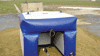 Blast bin mitigates explosions and contains projectile fragments