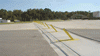 U.S. Air Force base deploys vehicle barriers on runways