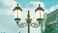 Vintage street lighting charms outdoor spaces