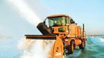 Truck chassis and attachments form airport snow-removal team