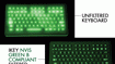 Backlit keyboard reduces flare effect for use with night-vision goggles