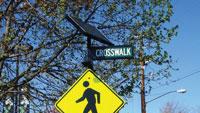 Pedestrian crosswalk signal