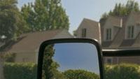 Split rear view mirror