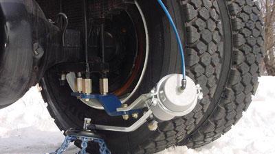 Automatic tire chains
