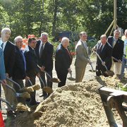 Photo of groundbreaking for sewer systems extension