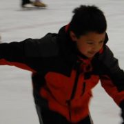 Photo of a child ice skating