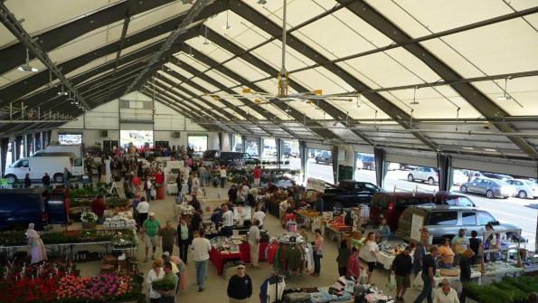 Durable fabric structure houses farmers market (with related video)