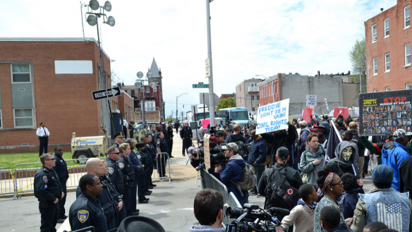 Power and poverty clash in Baltimore