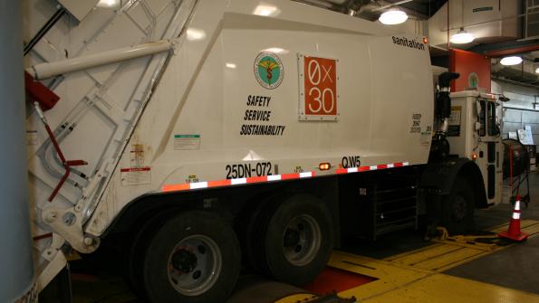 Clean biodiesel fuels NYC garbage trucks