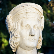 columbus statue bust marble